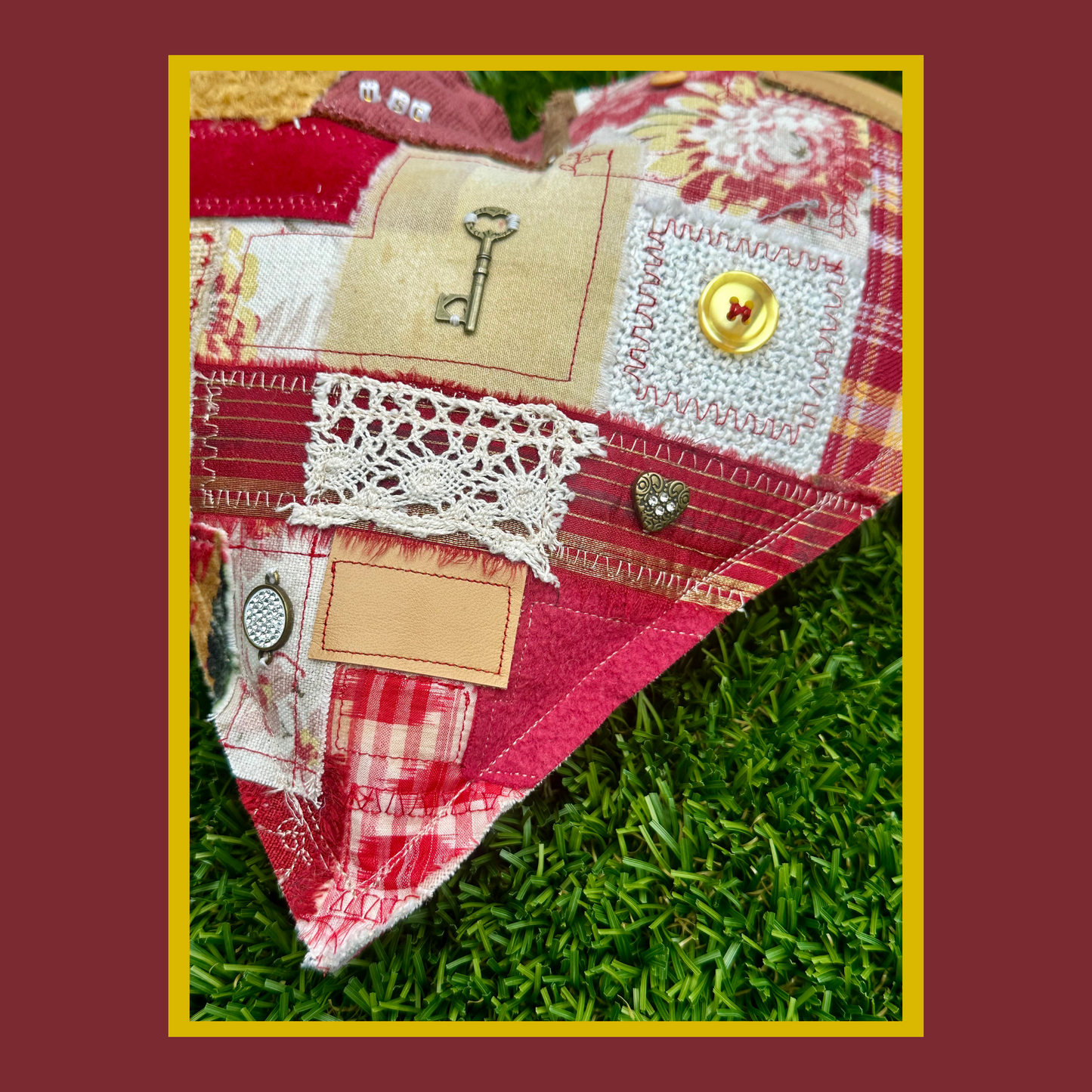 so cal vibes heart pillow