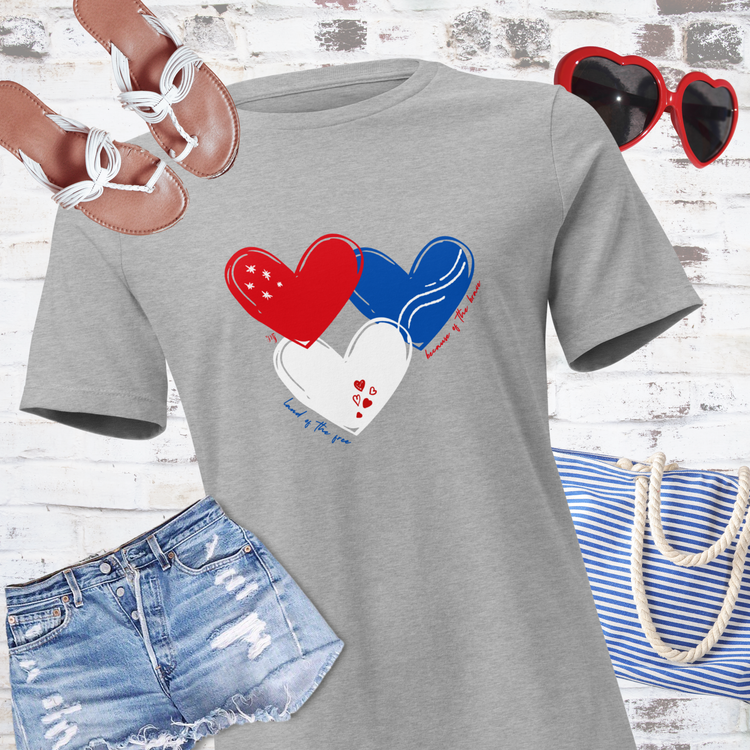 patriotic heart t-shirt