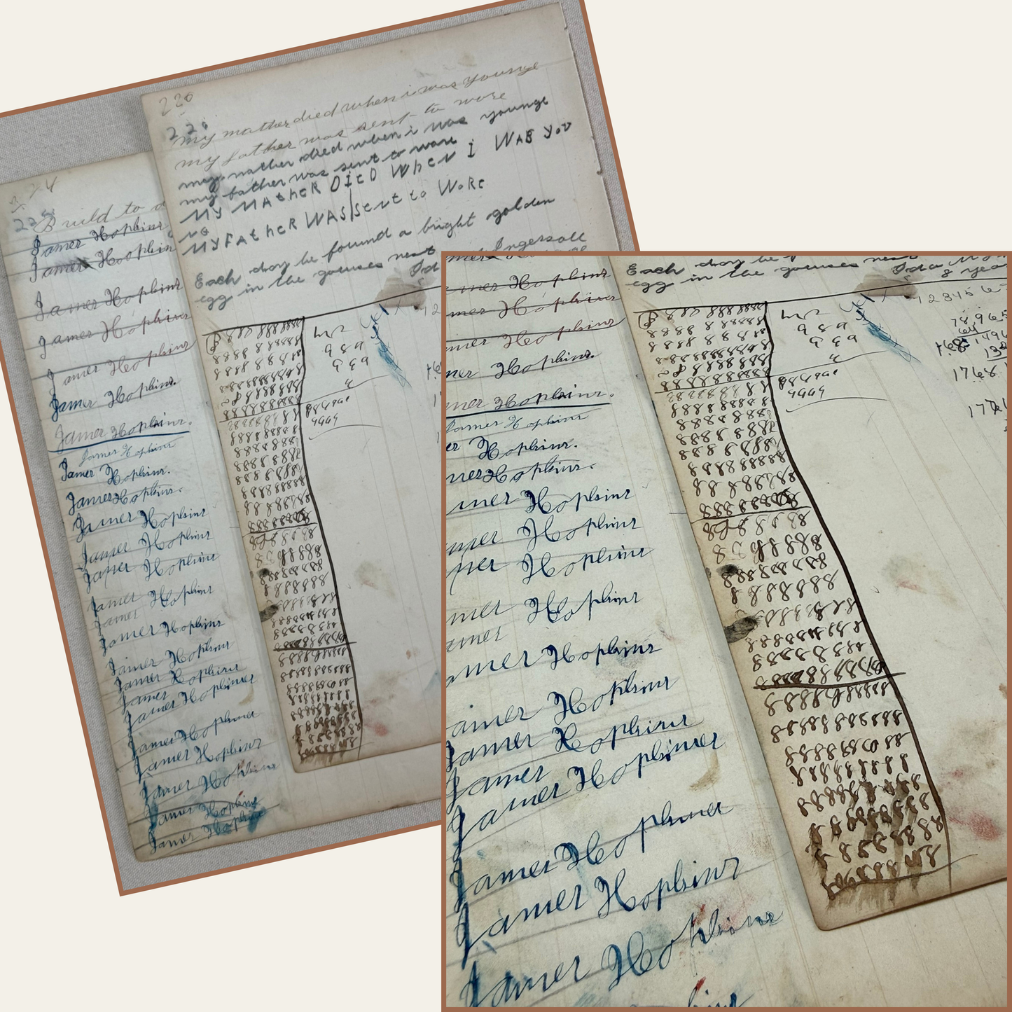 vintage paper collection - the schoolmaster's papers