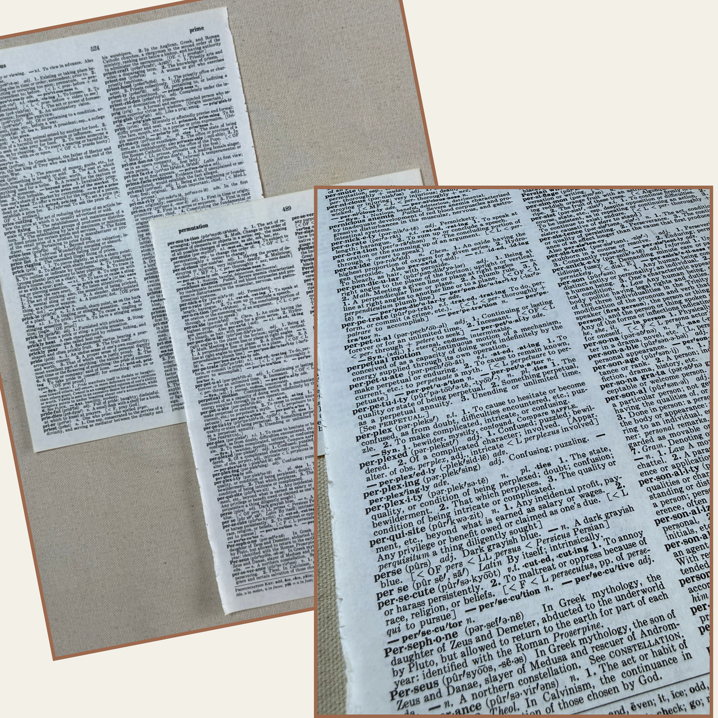 vintage paper collection - the schoolmaster's papers