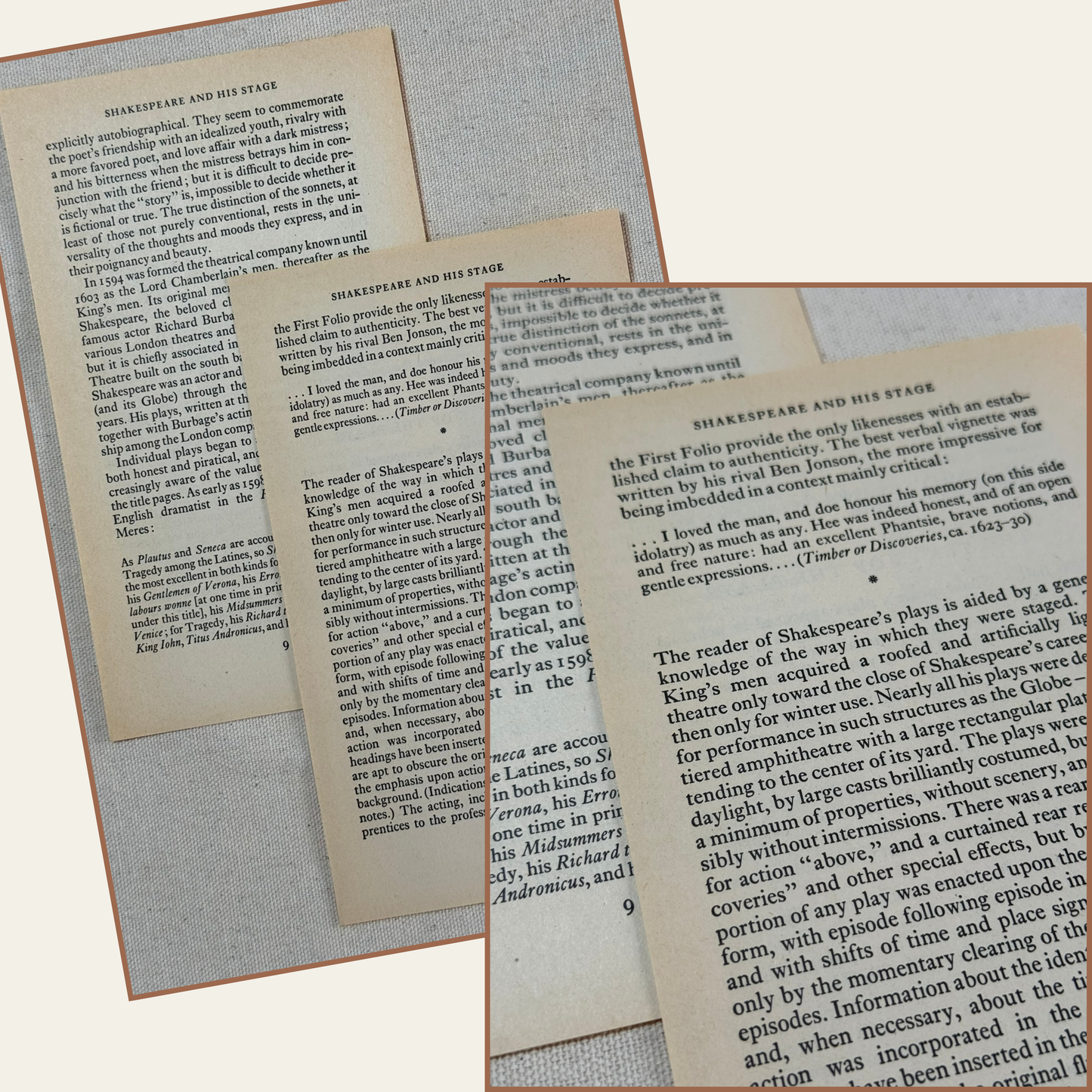 vintage paper collection - the schoolmaster's papers